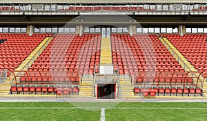 Soccer dugout and seats