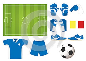 Soccer element set