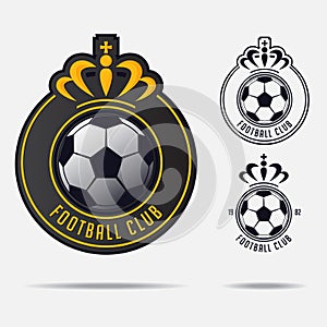 Soccer emblem or Football Badge Logo Design for football team.