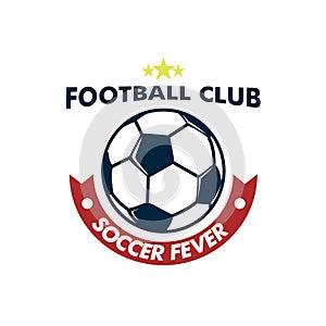 Soccer Fever Big Ball Footbal Club Emblem