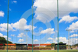 Soccer field with artificial turf in a stadium,Mae-Hia Public`s