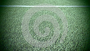 soccer field for championship.The marking of the football field on the green grass. White line. Football field area