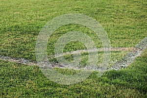 Soccer field corner flag