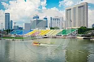 soccer field at Marina Bay Sands Singapore
