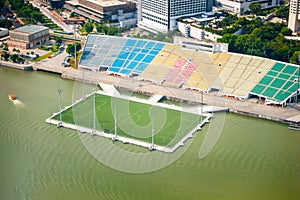 soccer field at Marina Bay Sands Singapore