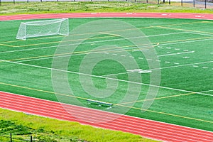 Soccer Field Running Track