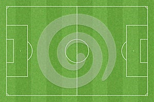 Soccer field with standard measures