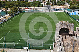 Soccer field in Trogir, Croatia