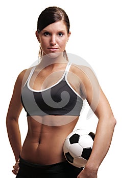 Soccer fitenss woman
