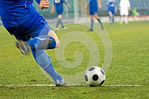 Soccer (football) action shot