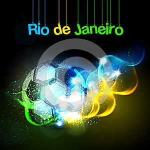 Soccer Football Brazil light background