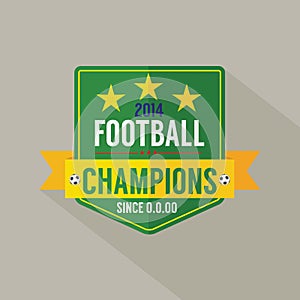 Soccer or Football Champions Badge