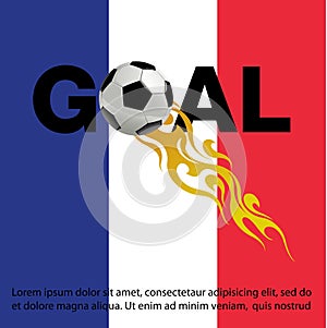 Soccer / Football design banner template, Soccer / Football background vector illustration