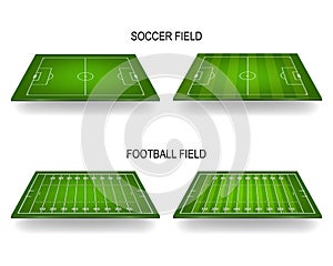 Soccer and football fields