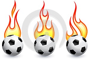 Soccer (football) on fire