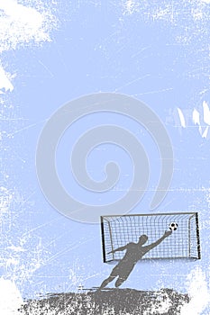 Soccer or football goal-keeper background