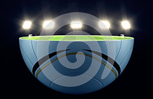 Soccer Football Half Ball Stadium Concept