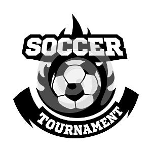 Soccer or football logo, emblem, badge