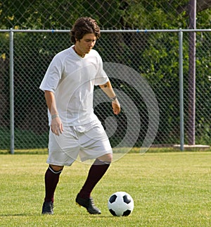 Soccer - Football Player Dribbling