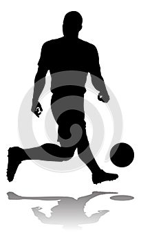 Soccer Football Player Silhouette