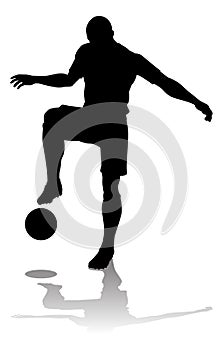 Soccer Football Player Silhouette