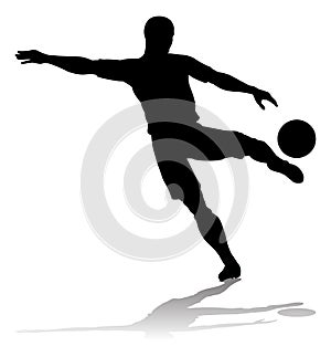 Soccer Football Player Silhouette