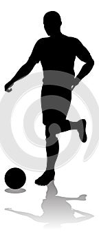 Soccer Football Player Silhouette