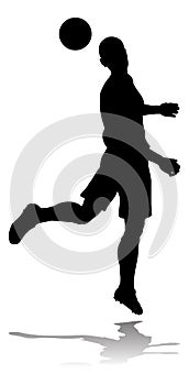 Soccer Football Player Silhouette