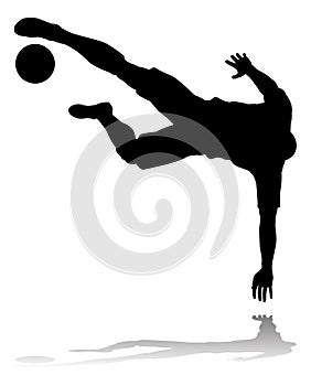 Soccer Football Player Silhouette