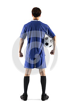 Soccer football player young man standing