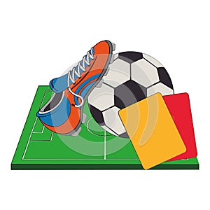 Soccer football sport game concept