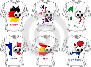 Soccer (football) t-shirt set