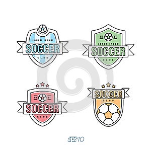 Soccer, Football Vector Logo Set