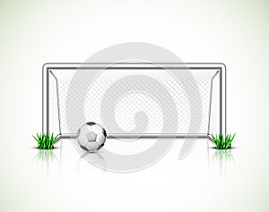 Soccer goal and ball