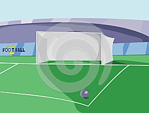 Soccer Goal colorful vector illustration