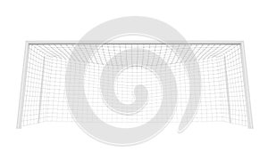 Soccer Goal Post Isolated