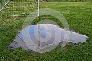 Soccer Goal Puddle