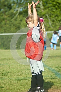 Soccer Goalie/Young Girl