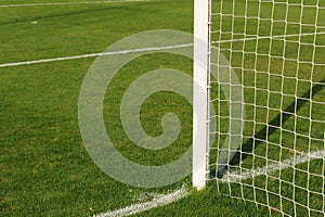 Soccer goalpost photo