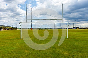 Soccer Goals on a Sporting Field