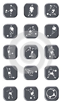 Soccer icon set