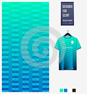 Soccer jersey pattern design. Abstract pattern on black background for soccer kit, football kit. Abstract background.