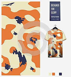 Soccer jersey pattern design. Koi fish pattern on white background for soccer kit, football kit. Abstract background.