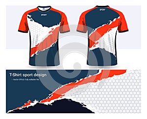 Soccer jersey and t-shirt sports design template