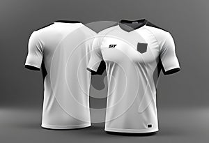 Soccer jersey template sport t-shirt design photo