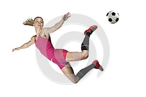 Soccer Kick in Midair