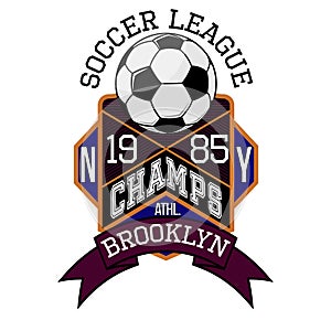 Soccer League New York Champs Brooklyn T-shirt