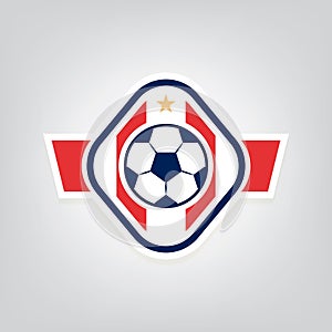 Soccer logo design,vector illustration