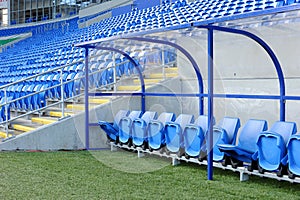 Soccer managers dugout