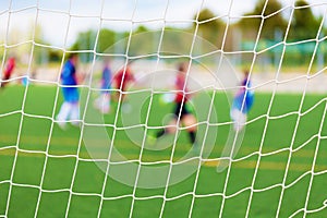 Soccer Match Selective Focus